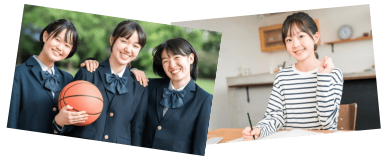 勉強と部活の両立を目指すバスケ部女子